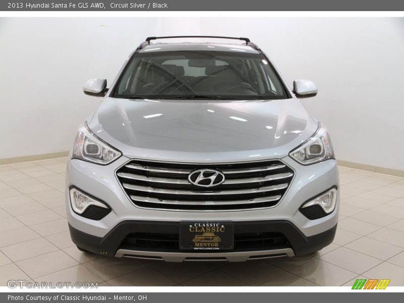 Circuit Silver / Black 2013 Hyundai Santa Fe GLS AWD
