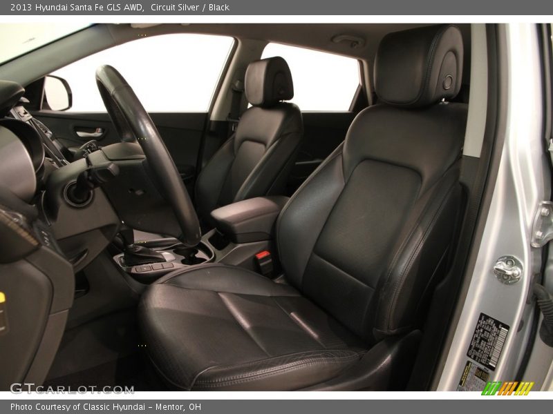 Circuit Silver / Black 2013 Hyundai Santa Fe GLS AWD