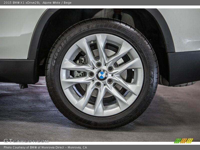 Alpine White / Beige 2015 BMW X1 xDrive28i