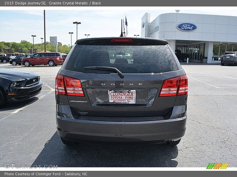 Granite Crystal Metallic / Black 2015 Dodge Journey SE