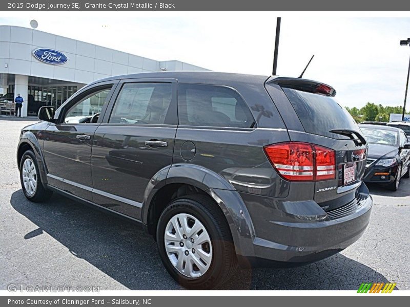 Granite Crystal Metallic / Black 2015 Dodge Journey SE