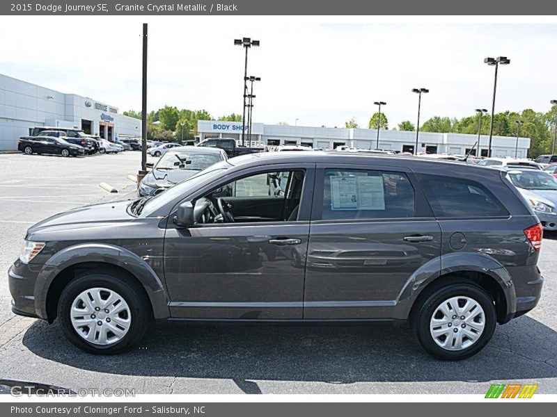 Granite Crystal Metallic / Black 2015 Dodge Journey SE