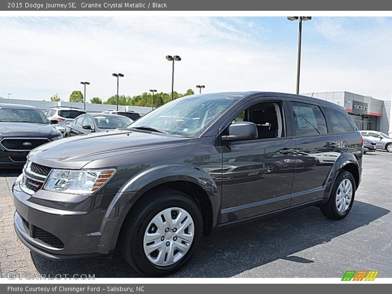 Granite Crystal Metallic / Black 2015 Dodge Journey SE