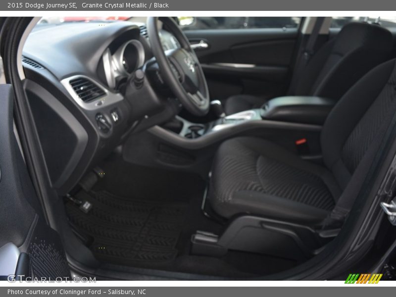 Granite Crystal Metallic / Black 2015 Dodge Journey SE