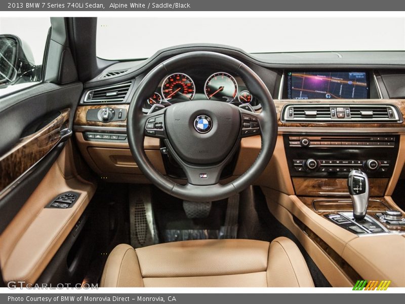 Alpine White / Saddle/Black 2013 BMW 7 Series 740Li Sedan