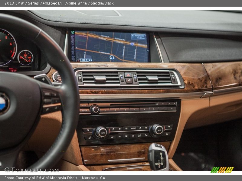 Alpine White / Saddle/Black 2013 BMW 7 Series 740Li Sedan