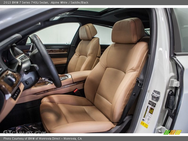 Alpine White / Saddle/Black 2013 BMW 7 Series 740Li Sedan