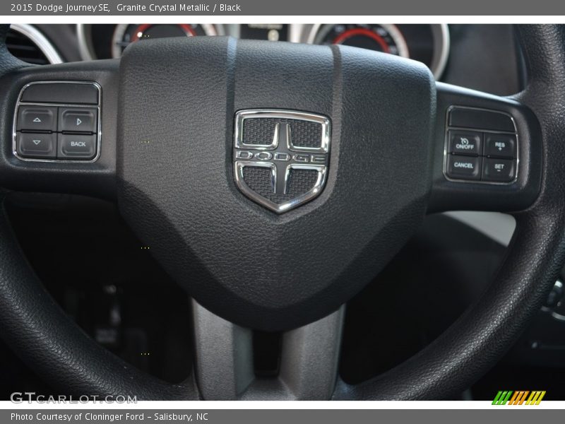 Granite Crystal Metallic / Black 2015 Dodge Journey SE