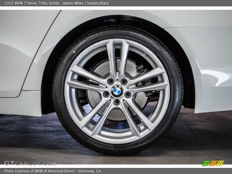Alpine White / Saddle/Black 2013 BMW 7 Series 740Li Sedan