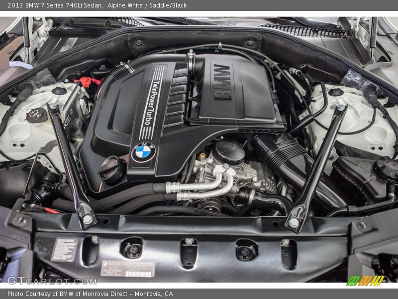 Alpine White / Saddle/Black 2013 BMW 7 Series 740Li Sedan
