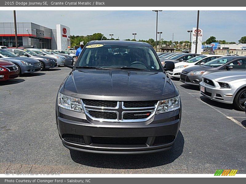 Granite Crystal Metallic / Black 2015 Dodge Journey SE