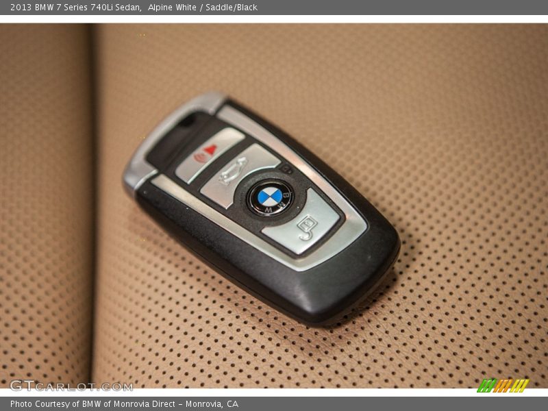 Alpine White / Saddle/Black 2013 BMW 7 Series 740Li Sedan