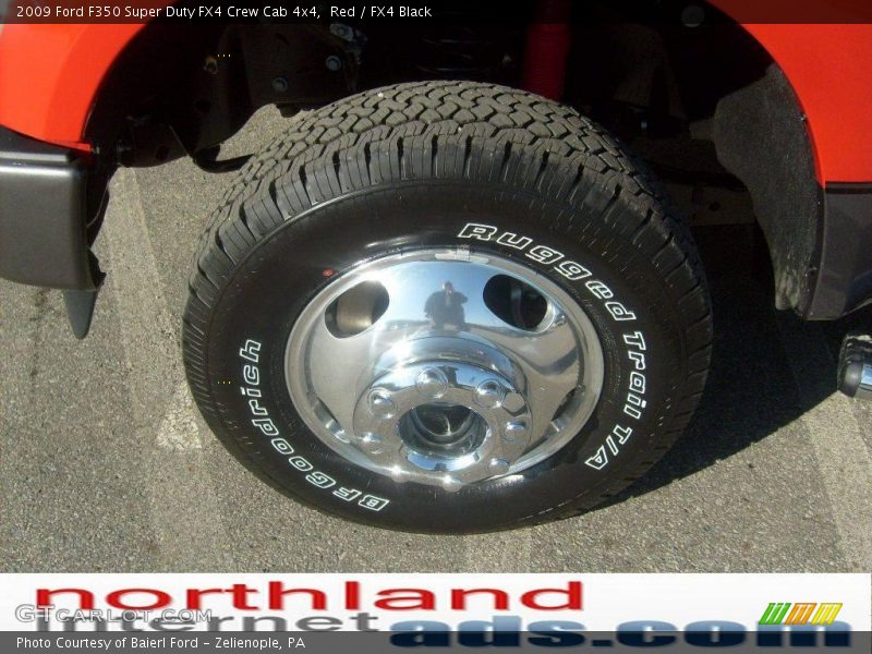Red / FX4 Black 2009 Ford F350 Super Duty FX4 Crew Cab 4x4