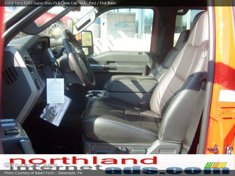 Red / FX4 Black 2009 Ford F350 Super Duty FX4 Crew Cab 4x4