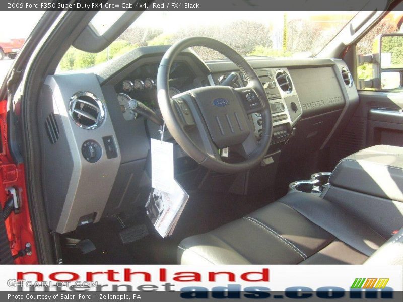 Red / FX4 Black 2009 Ford F350 Super Duty FX4 Crew Cab 4x4