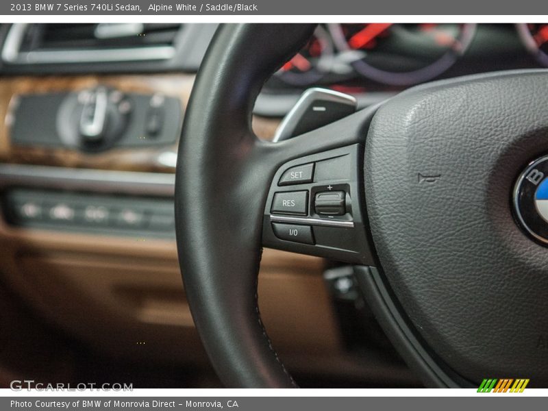 Alpine White / Saddle/Black 2013 BMW 7 Series 740Li Sedan