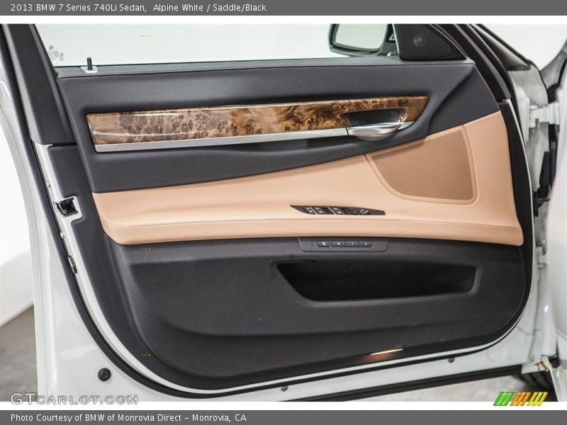 Alpine White / Saddle/Black 2013 BMW 7 Series 740Li Sedan