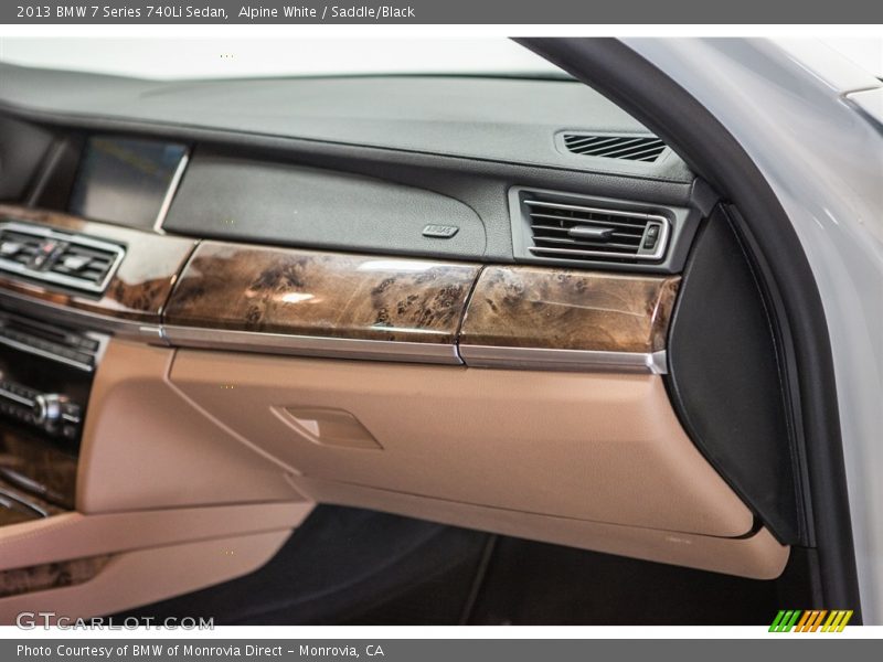 Alpine White / Saddle/Black 2013 BMW 7 Series 740Li Sedan