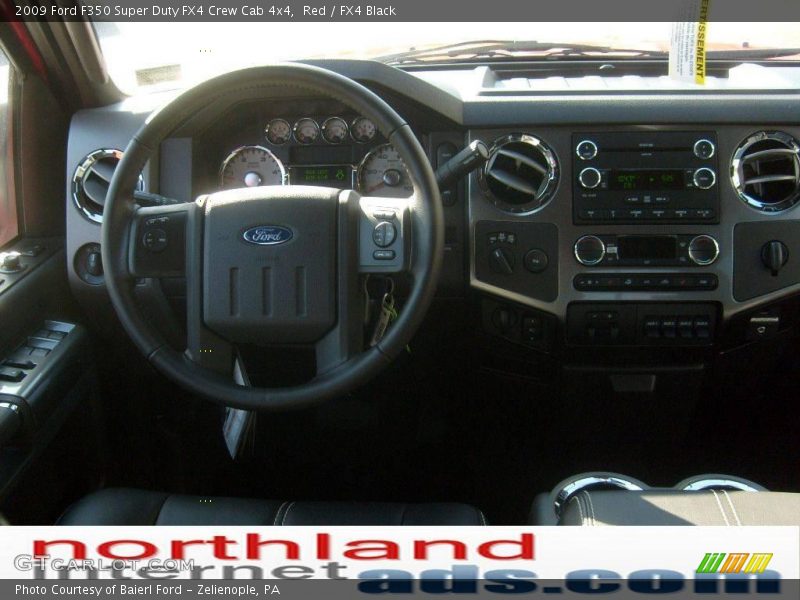 Red / FX4 Black 2009 Ford F350 Super Duty FX4 Crew Cab 4x4
