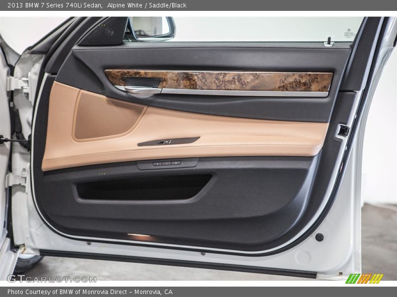 Alpine White / Saddle/Black 2013 BMW 7 Series 740Li Sedan