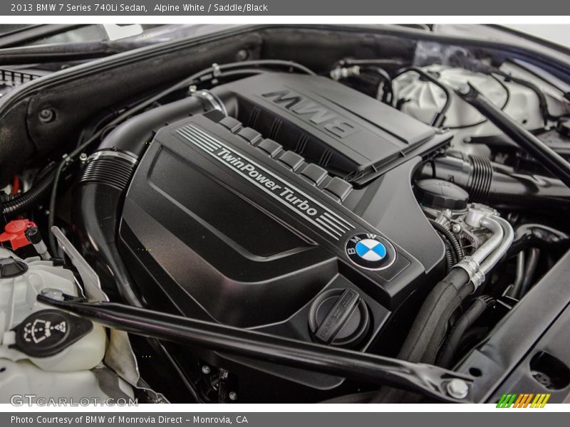 Alpine White / Saddle/Black 2013 BMW 7 Series 740Li Sedan