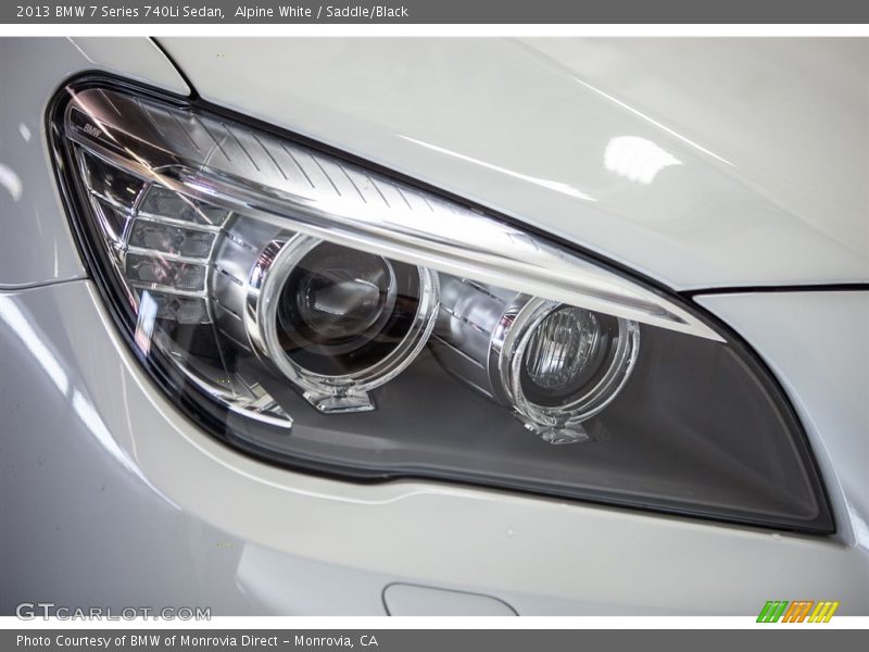 Alpine White / Saddle/Black 2013 BMW 7 Series 740Li Sedan