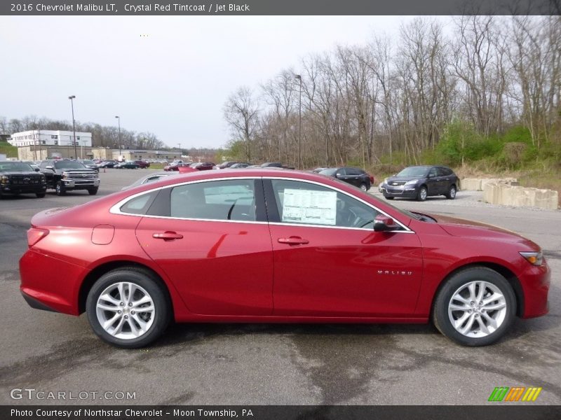 Crystal Red Tintcoat / Jet Black 2016 Chevrolet Malibu LT