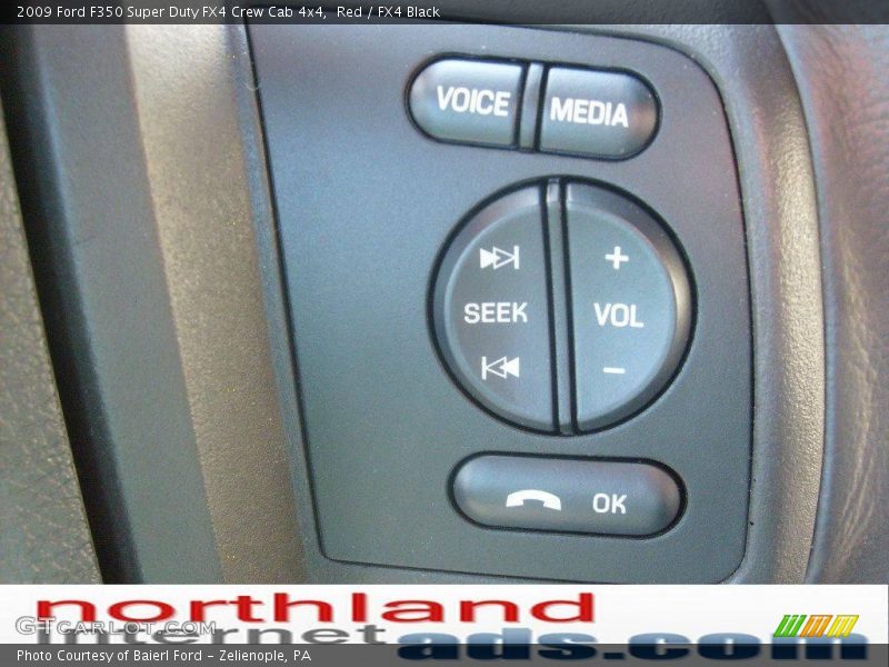Red / FX4 Black 2009 Ford F350 Super Duty FX4 Crew Cab 4x4