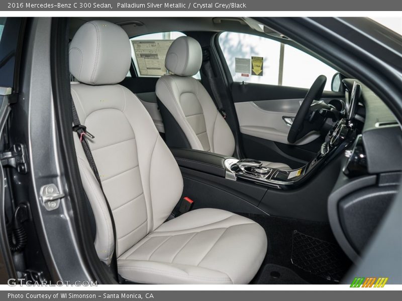 Palladium Silver Metallic / Crystal Grey/Black 2016 Mercedes-Benz C 300 Sedan