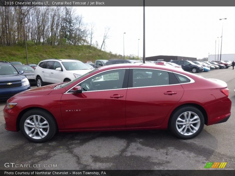 Crystal Red Tintcoat / Jet Black 2016 Chevrolet Malibu LT