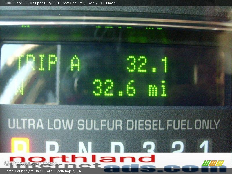 Red / FX4 Black 2009 Ford F350 Super Duty FX4 Crew Cab 4x4
