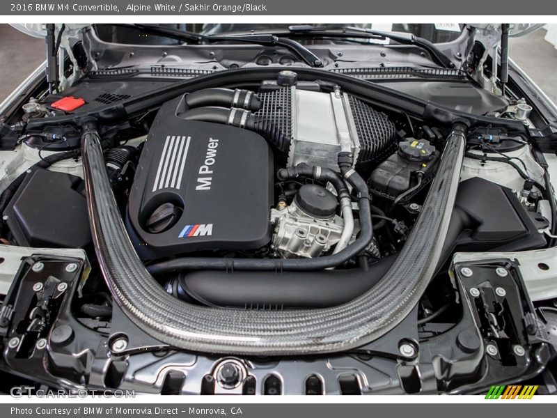  2016 M4 Convertible Engine - 3.0 Liter DI M TwinPower Turbocharged DOHC 24-Valve VVT Inline 6 Cylinder