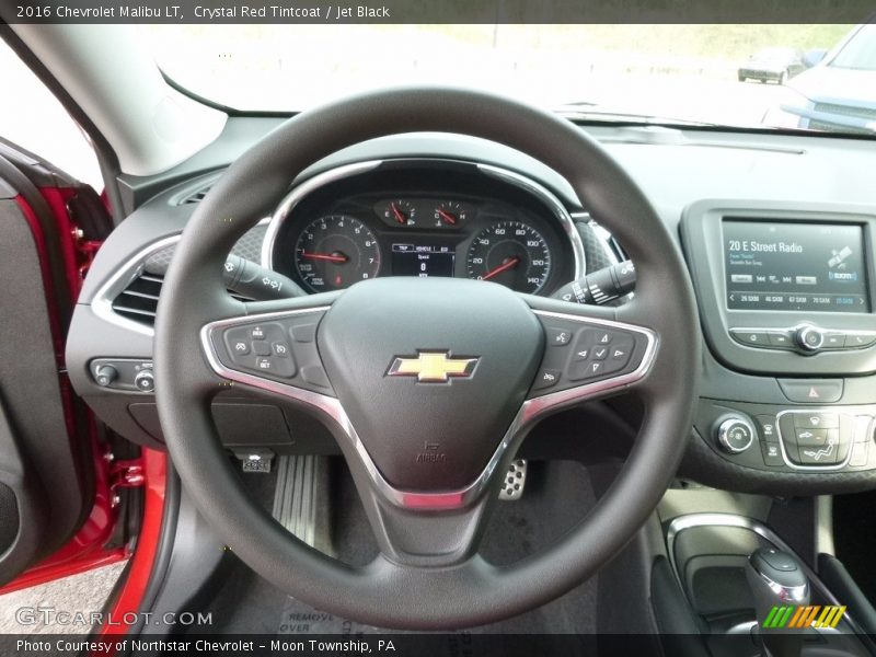 Crystal Red Tintcoat / Jet Black 2016 Chevrolet Malibu LT