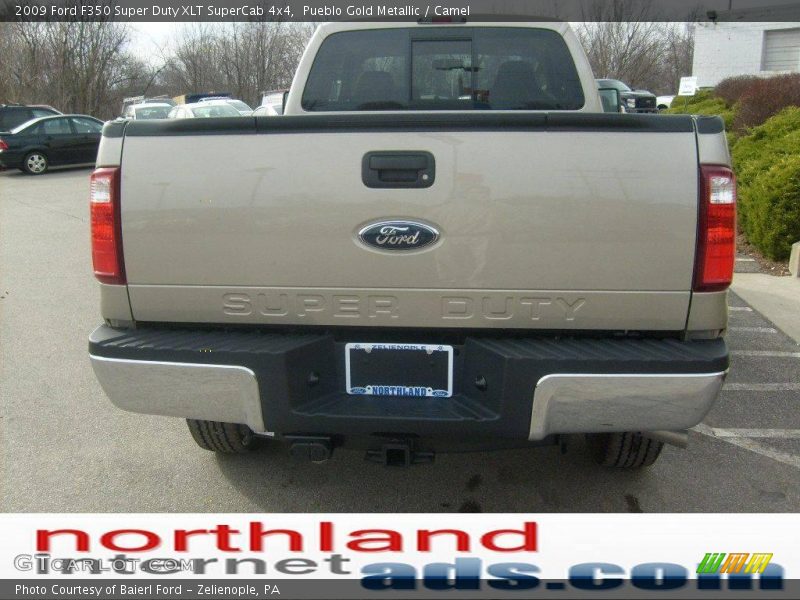 Pueblo Gold Metallic / Camel 2009 Ford F350 Super Duty XLT SuperCab 4x4