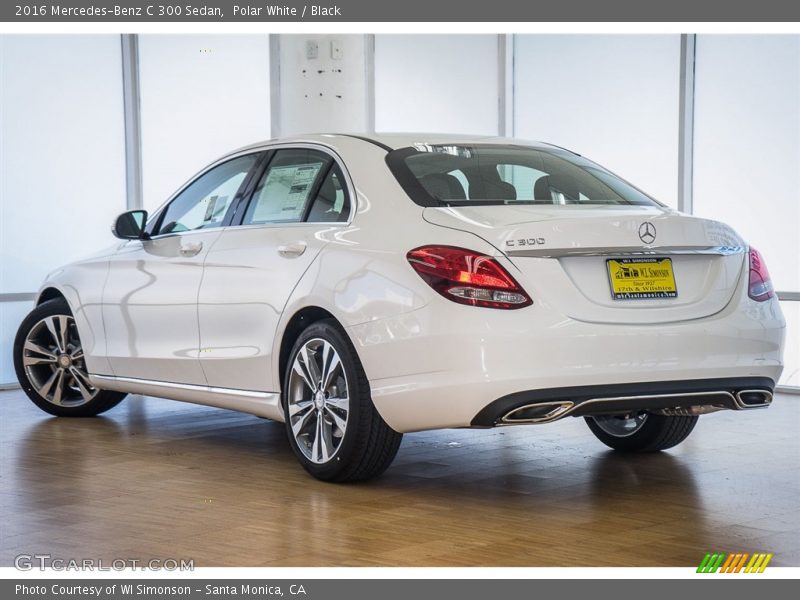 Polar White / Black 2016 Mercedes-Benz C 300 Sedan