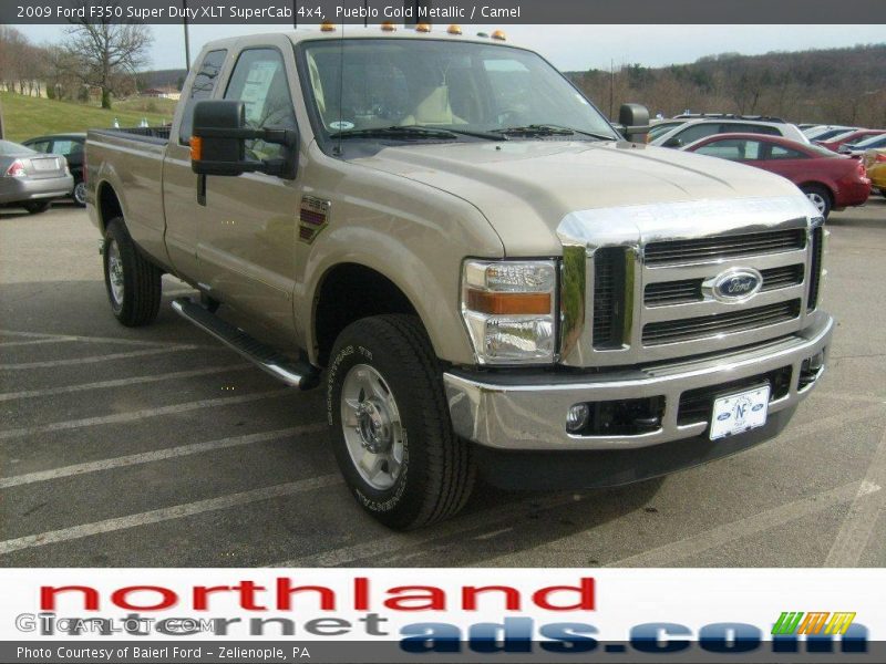 Pueblo Gold Metallic / Camel 2009 Ford F350 Super Duty XLT SuperCab 4x4