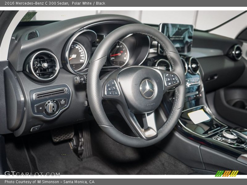 Polar White / Black 2016 Mercedes-Benz C 300 Sedan