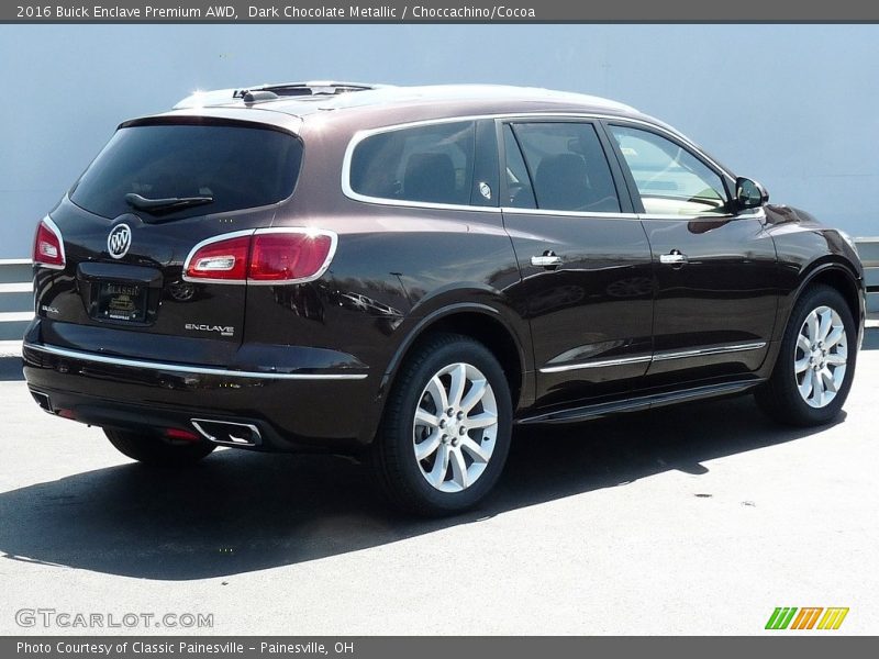 Dark Chocolate Metallic / Choccachino/Cocoa 2016 Buick Enclave Premium AWD