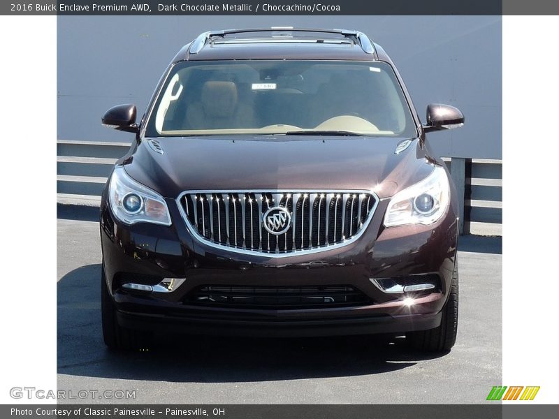 Dark Chocolate Metallic / Choccachino/Cocoa 2016 Buick Enclave Premium AWD