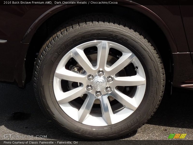 Dark Chocolate Metallic / Choccachino/Cocoa 2016 Buick Enclave Premium AWD