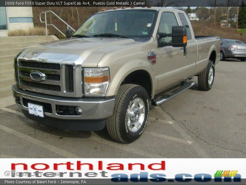 Pueblo Gold Metallic / Camel 2009 Ford F350 Super Duty XLT SuperCab 4x4