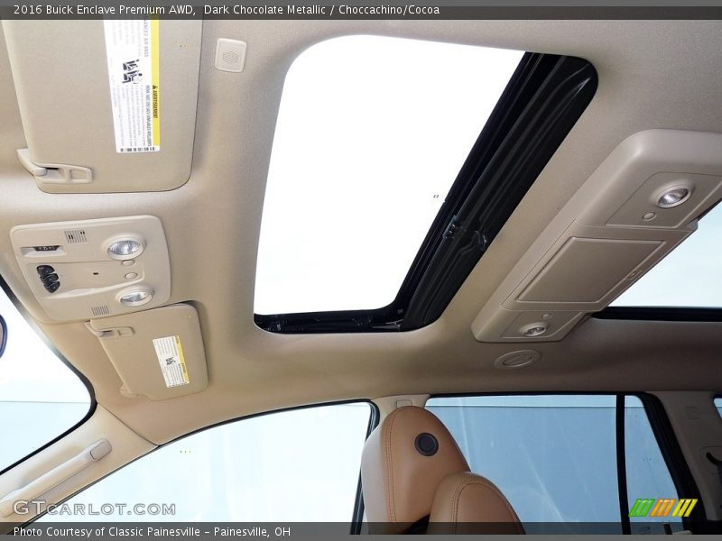 Dark Chocolate Metallic / Choccachino/Cocoa 2016 Buick Enclave Premium AWD
