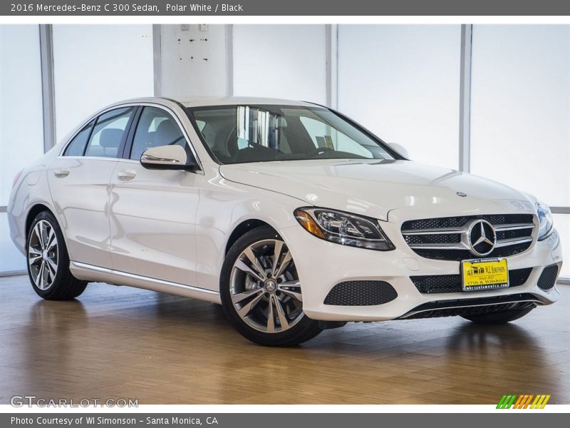 Polar White / Black 2016 Mercedes-Benz C 300 Sedan