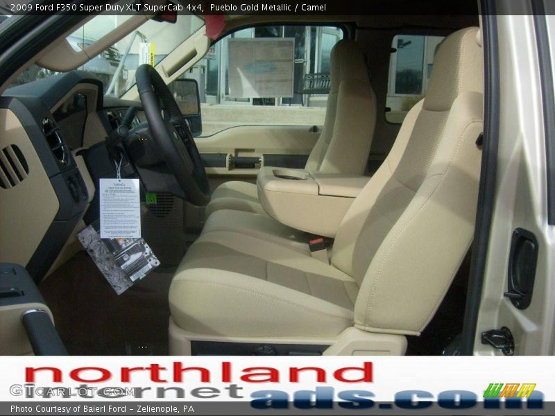 Pueblo Gold Metallic / Camel 2009 Ford F350 Super Duty XLT SuperCab 4x4