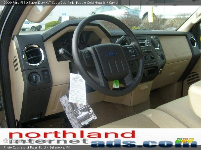 Pueblo Gold Metallic / Camel 2009 Ford F350 Super Duty XLT SuperCab 4x4