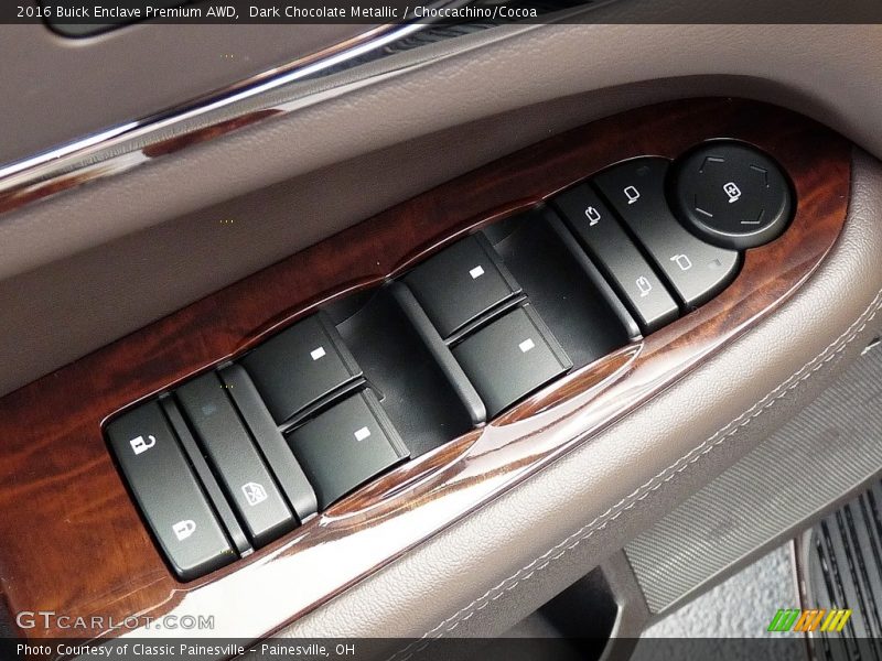 Dark Chocolate Metallic / Choccachino/Cocoa 2016 Buick Enclave Premium AWD