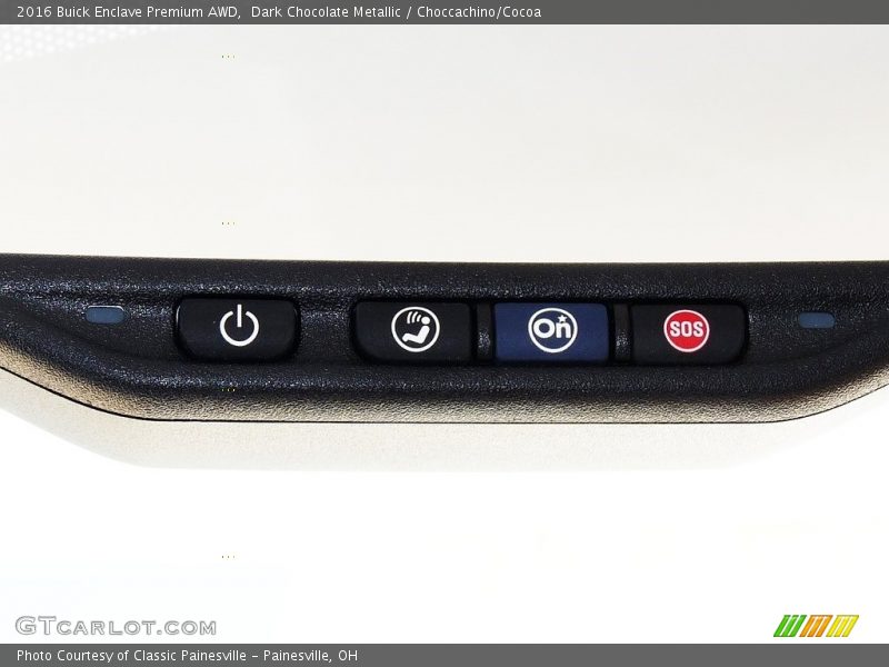 Dark Chocolate Metallic / Choccachino/Cocoa 2016 Buick Enclave Premium AWD