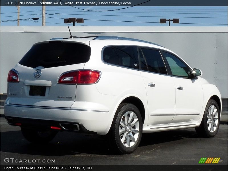 White Frost Tricoat / Choccachino/Cocoa 2016 Buick Enclave Premium AWD