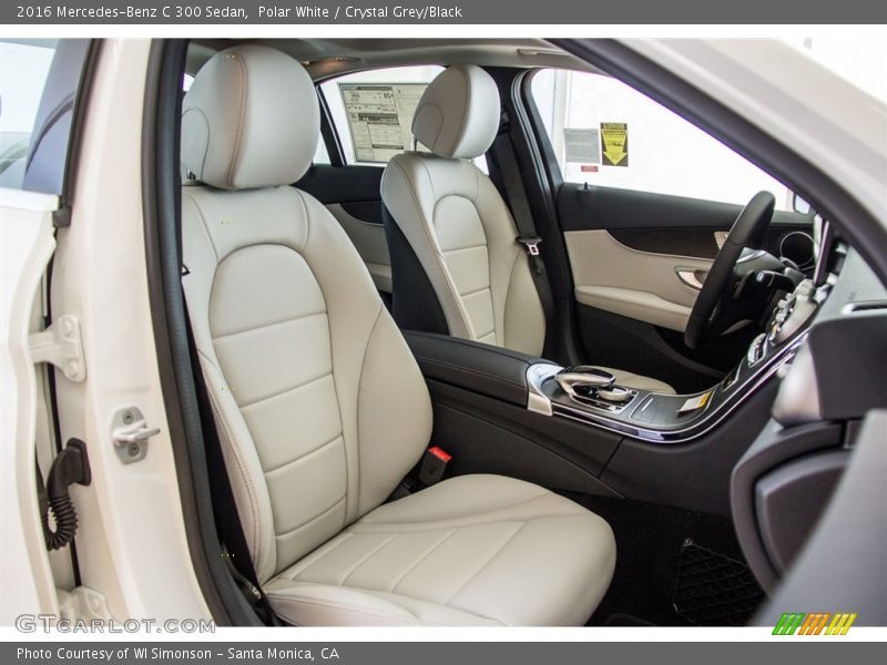 Polar White / Crystal Grey/Black 2016 Mercedes-Benz C 300 Sedan