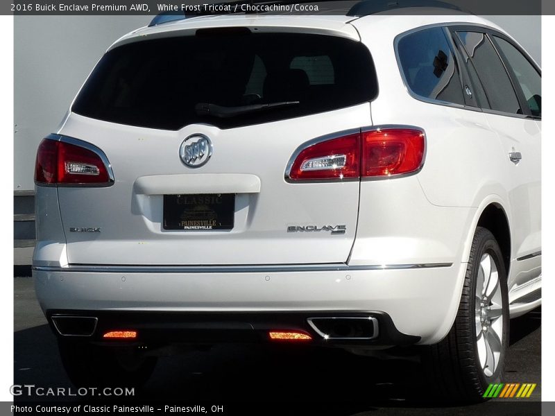 White Frost Tricoat / Choccachino/Cocoa 2016 Buick Enclave Premium AWD
